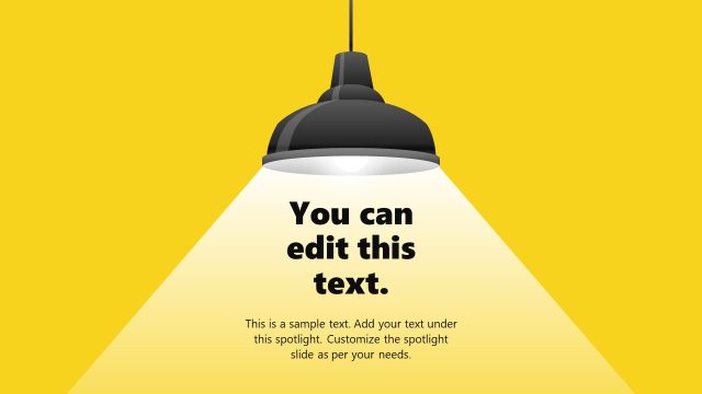 Spotlight Slide PowerPoint Template