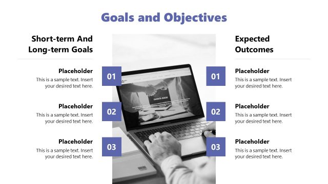 Editable Short term and Long-term Goals Slide