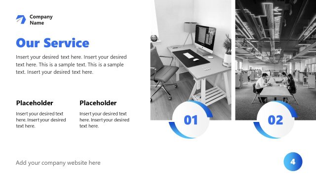 Services Presentation Slide – Business Profile Template