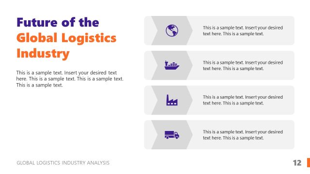Future of Global Logistics Industry PPT Slide