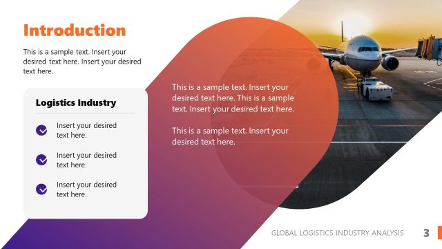 Introduction Slide Template for Global Logistics Presentation