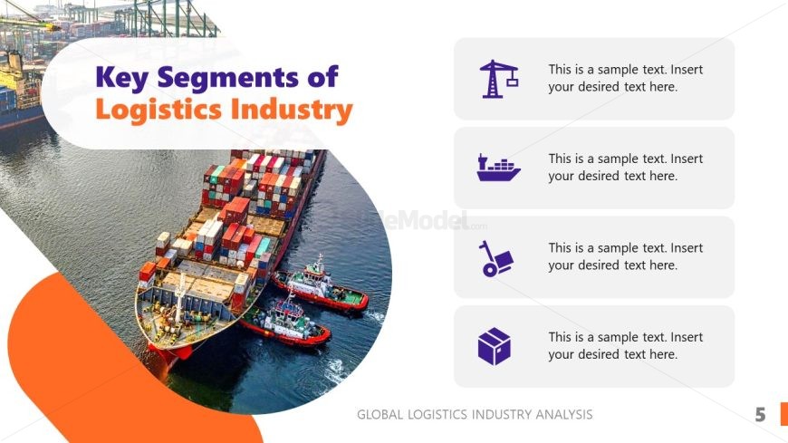 Image Slide for Key Segments Logistics Industry Presentation