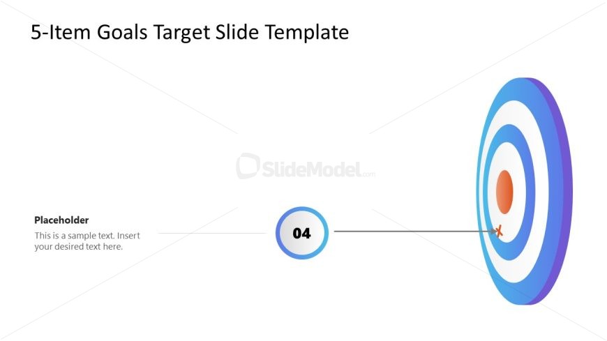 PowerPoint Goal Target Template Slide