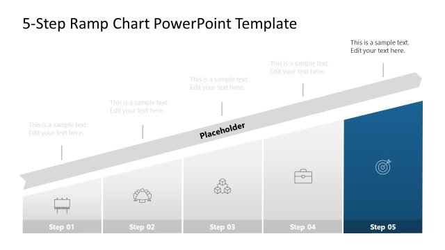 Ramp Chart Diagram with Editable Text Boxes