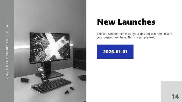 New Launches Slide – Board Deck PPT Template