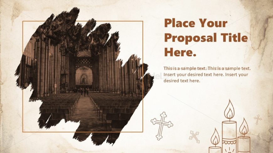 Clergy PPT Template with a Creative Image 