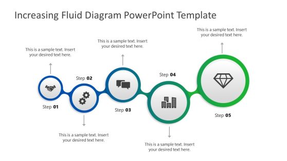 Increasing Fluid Diagram PowerPoint Template