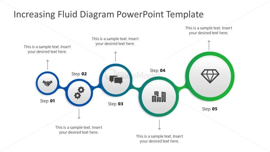Increasing Fluid Diagram Presentation Slide Template 