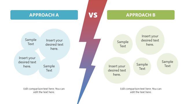 Compare Two Approaches PowerPoint Template