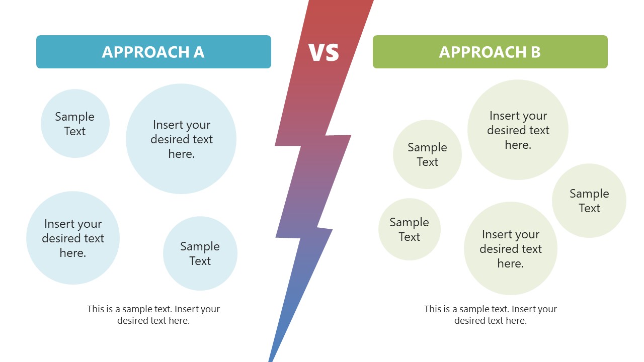 Compare Two Approaches PowerPoint Template