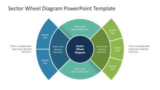 Sector Wheel Diagram Powerpoint Template & Presentation Slides