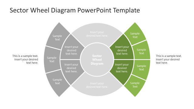 Sector Wheel Diagram PowerPoint Slide