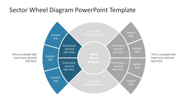 Sector Wheel Diagram Template for PowerPoint