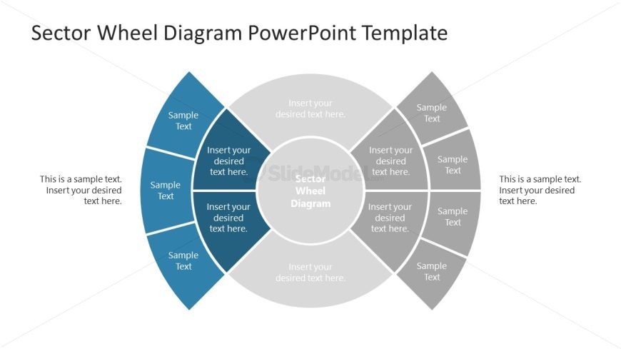 Sector Wheel Diagram Presentation Slide 