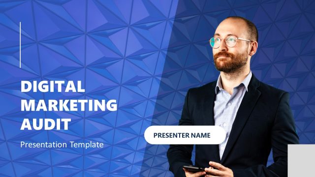Cover Slide for Digital Marketing Audit Template