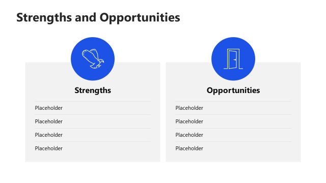 Strengths & Opportunities Discussion Slide with Icons