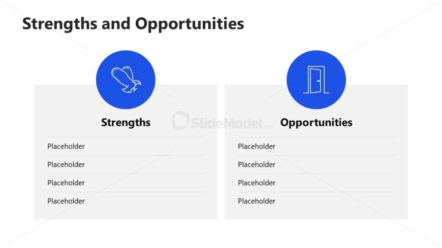 Infographics Slide for Strengths - Digital Marketing Template