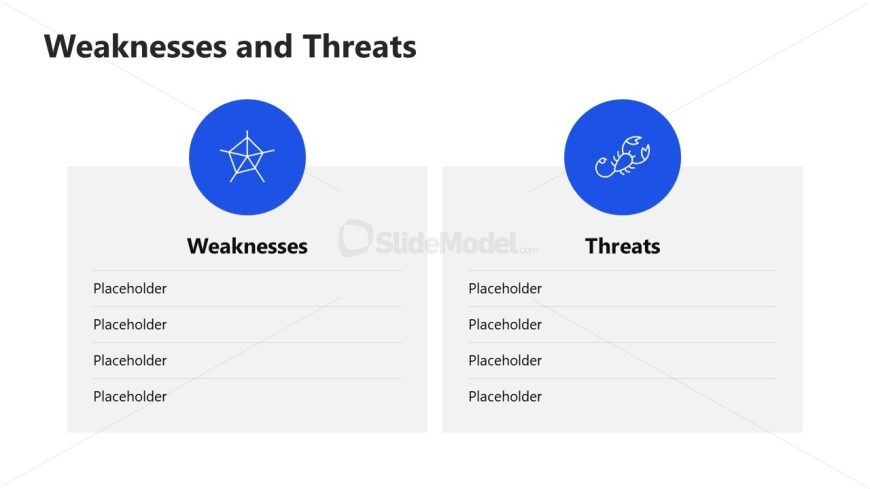 Digital Marketing Template Slide with Two Columns