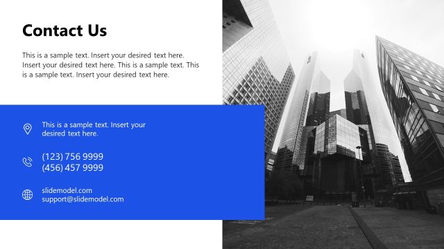 Contact Us Information Display – Digital Marketing Audit Presentation