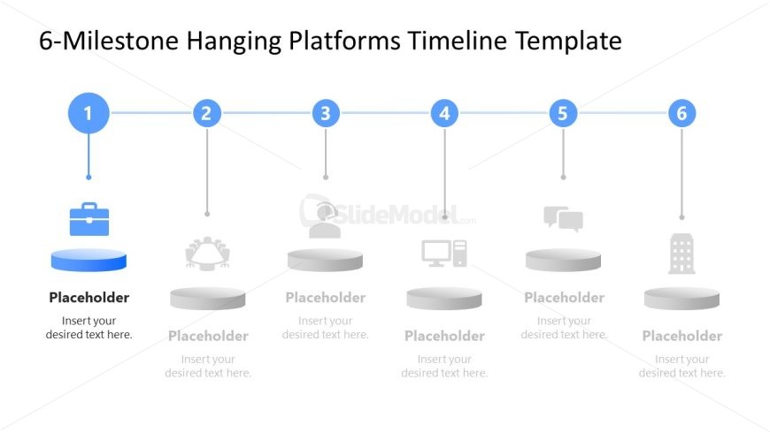 Slide for 6-Milestone Hanging Platforms Timeline