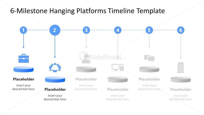 Spotlight Slide - 6-Milestone Hanging Platforms Timeline