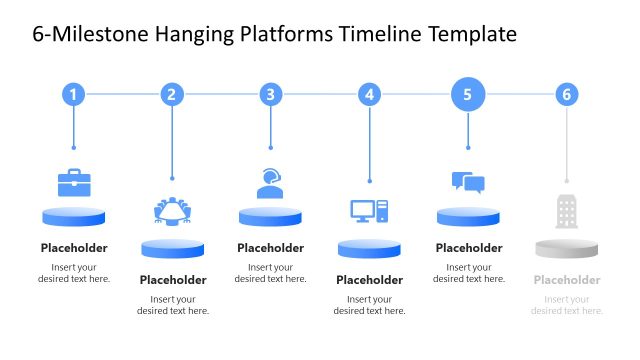 Hanging Platforms Timeline Presentation Slide