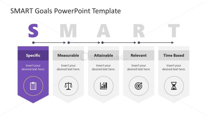 SMART Goals Template for Presentation 