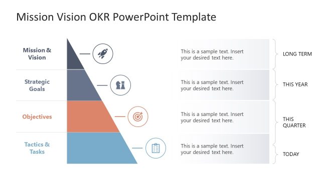 Mission & Vision OKR PowerPoint Slide