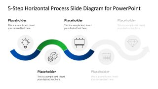 Third Step Spotlight - Editable Slide for Process Diagram Presentation