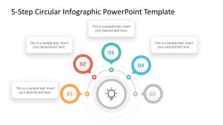 5-Step Circular Infographic Slide Template