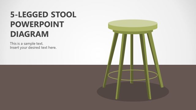 5-Legged Stool PowerPoint Diagram