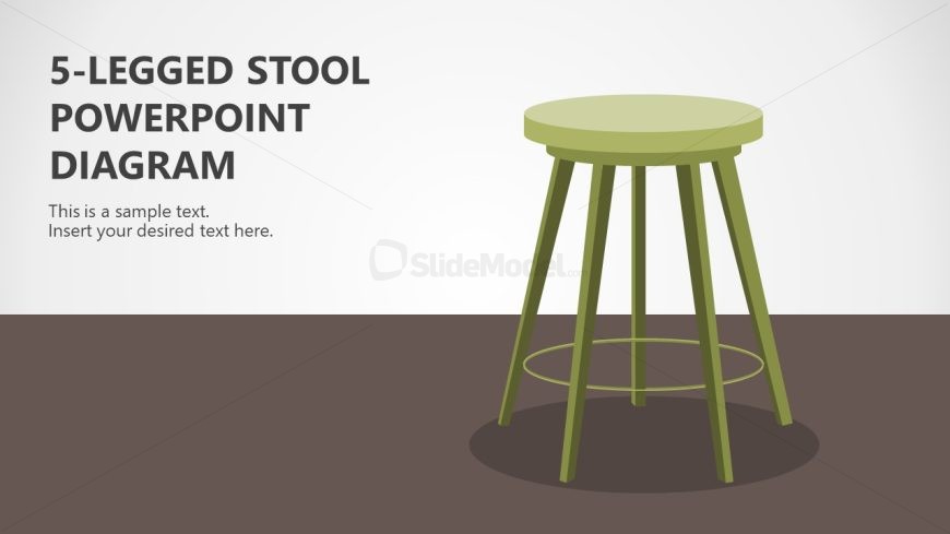 5-Legged Stool Diagram Slide Template 