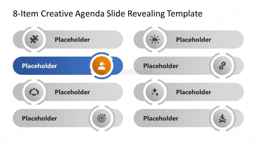 Editable Single Highlight Segment - Agenda Presentation Template