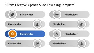 8 Segment Agenda Presentation Slide Template