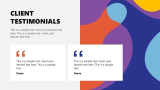 Client Testimonials Slide for PowerPoint 