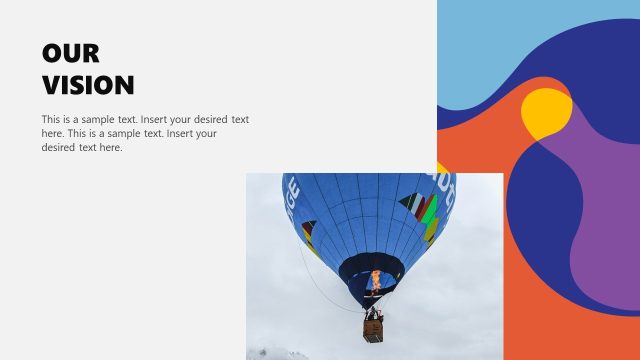 Our Vision PPT Slide for Graphic Design Company Profile Template