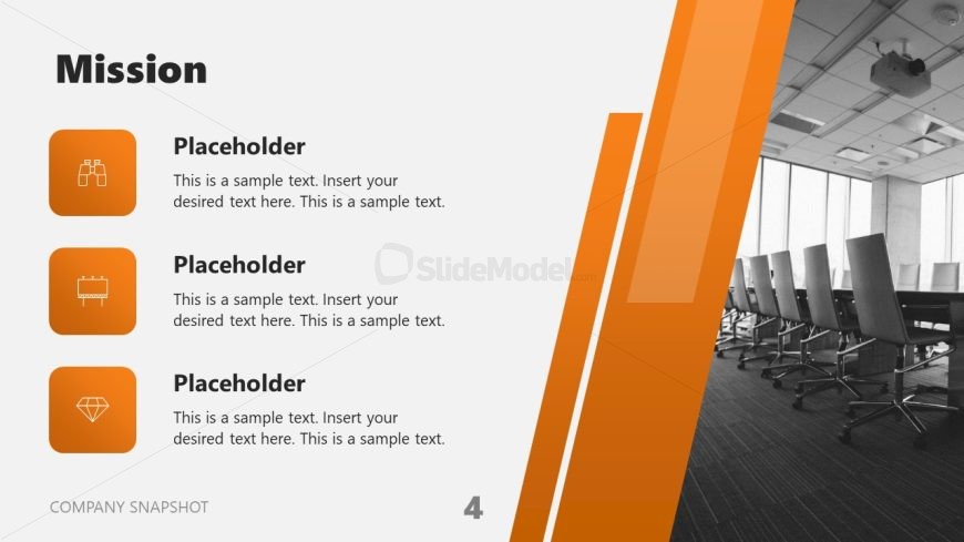 Company Snapshot PowerPoint Slide Template 