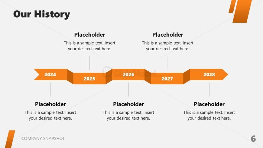 Editable Company Snapshot PPT Slide 