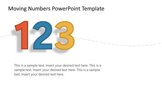 123 Moving Numbers PowerPoint Template