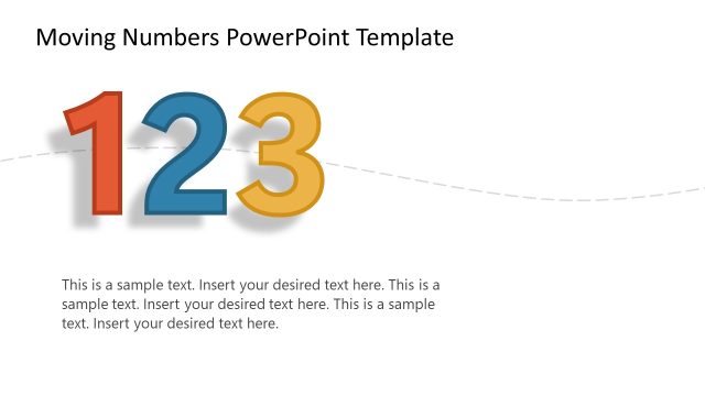 123 Moving Numbers PowerPoint Template