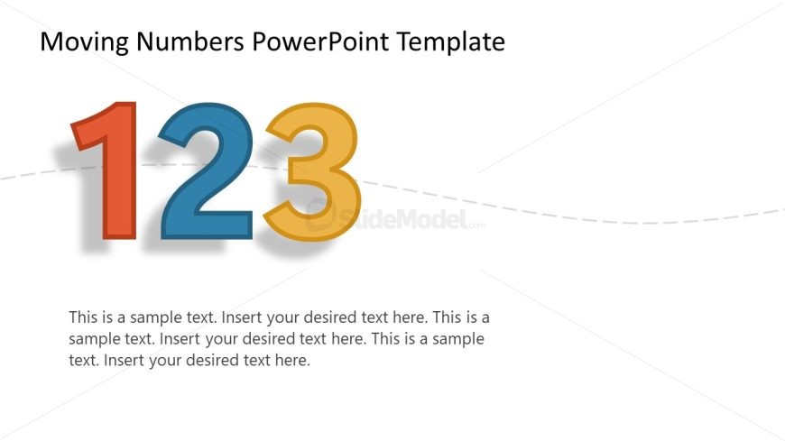 123 Moving Numbers Template Slide 