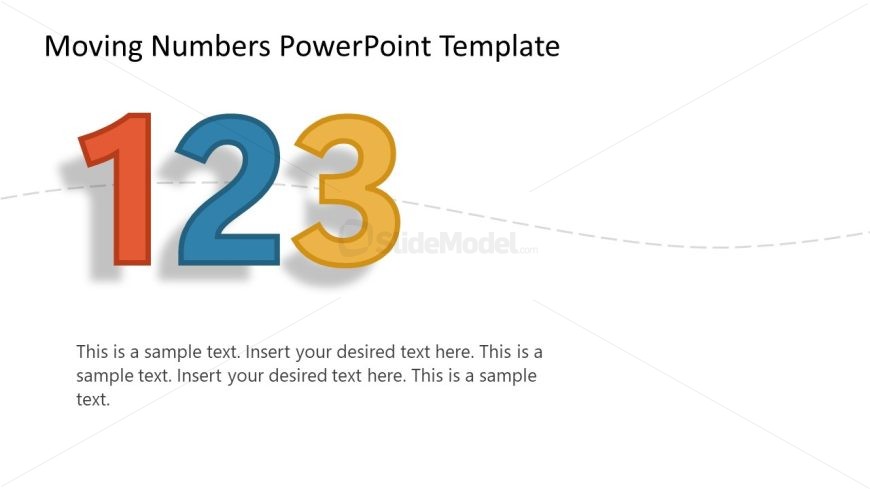 123 Moving Numbers Presentation Slide