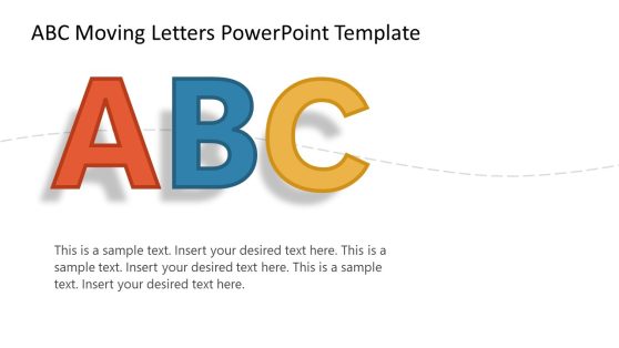 ABC Moving Letters PowerPoint Template