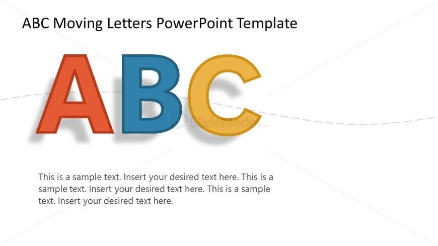 ABC Animated Letters PowerPoint Template - SlideModel