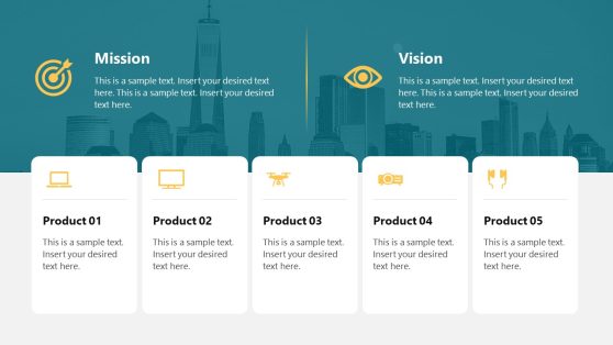 One Pager Product Summary PowerPoint Template