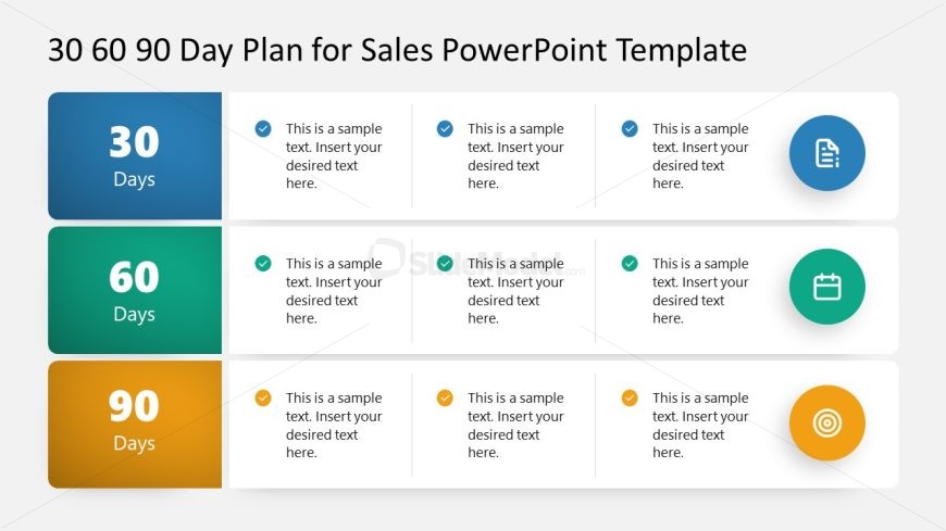 30 60 90 Day Plan Template Slide