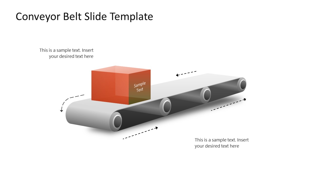 3Item Conveyor Belt PowerPoint Template
