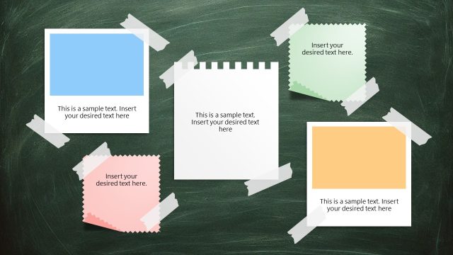 Editable Chalkboard Template Slide