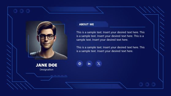Technology About Me Resume PowerPoint Template