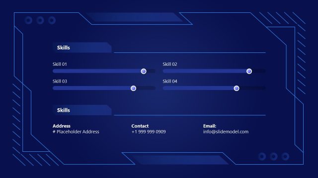 Technology About Me Resume PPT Template